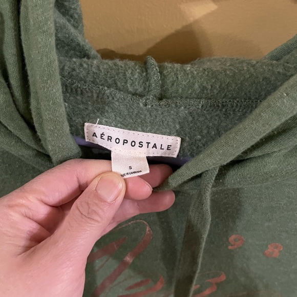 Aeropostale Hoodie and pant set yellow/green Size Small - Picture 5 of 8